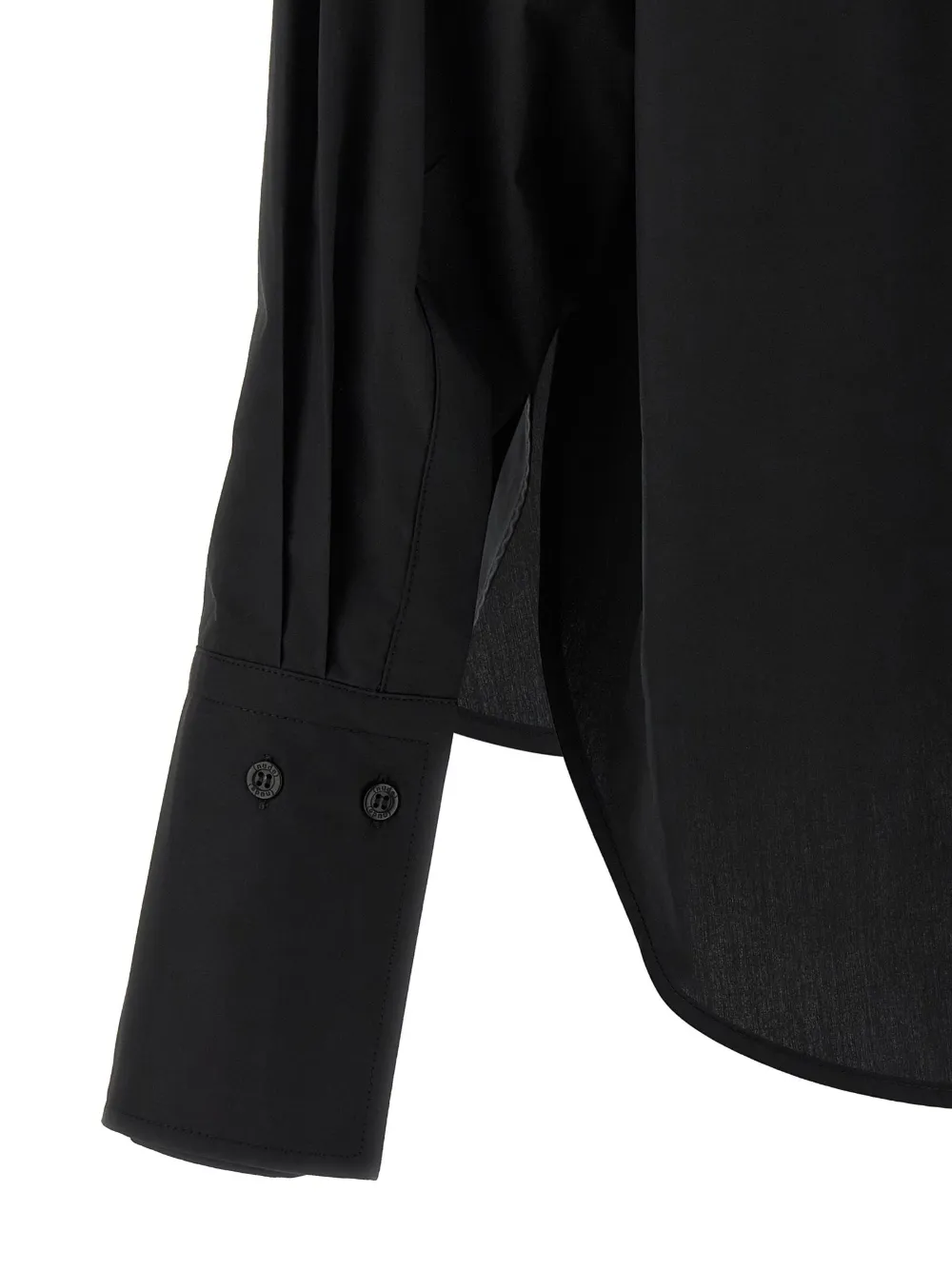 Nude Lavallire Collar Shirt In Black
