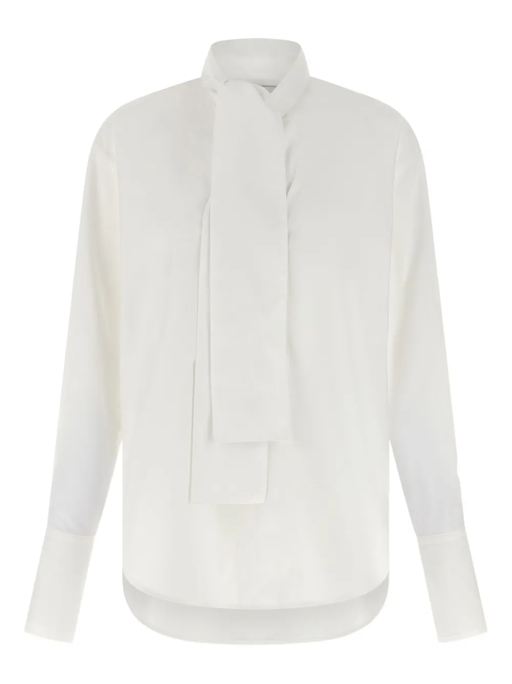 Nude lavallière-collar blouse - ホワイト Nude lavallière-collar blouse - ホワイト