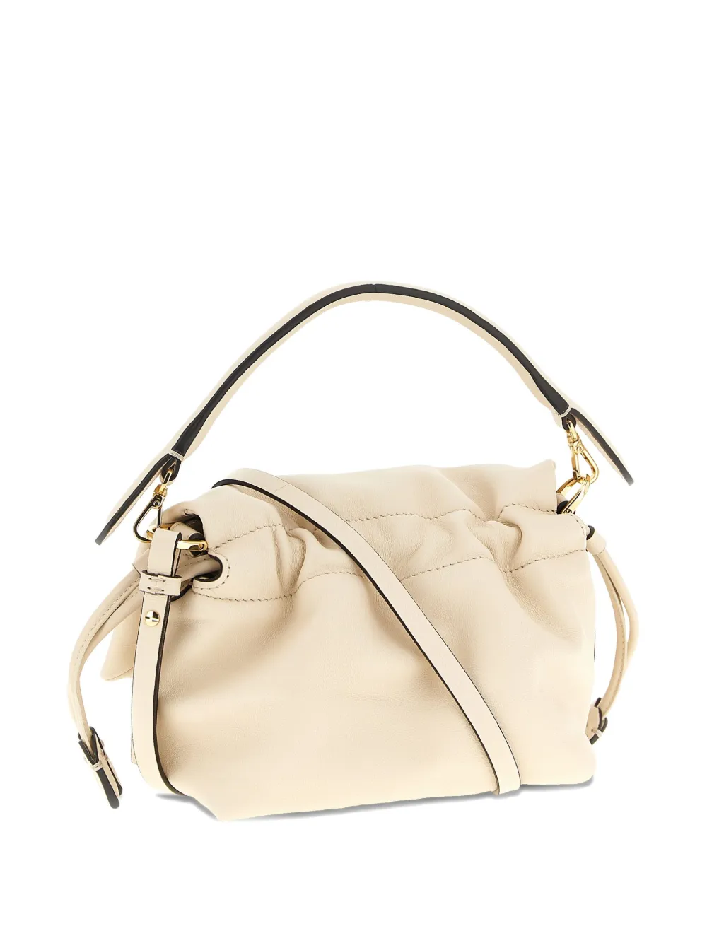 FENDI small Mamma Baguette leather handbag - ニュートラル FENDI small Mamma Baguette leather handbag - ニュートラル