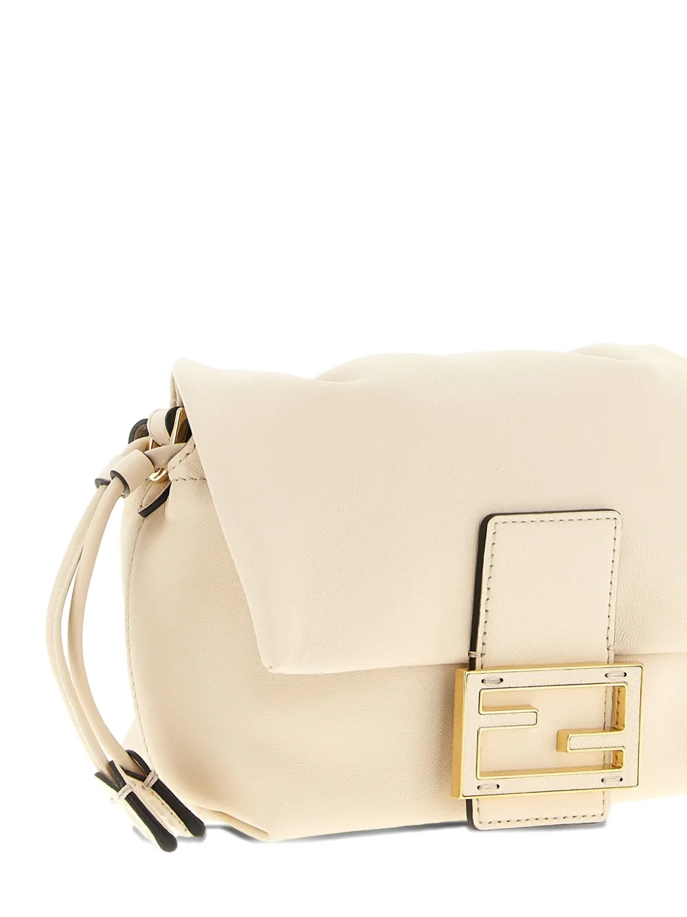 FENDI small Mamma Baguette leather handbag - Beige