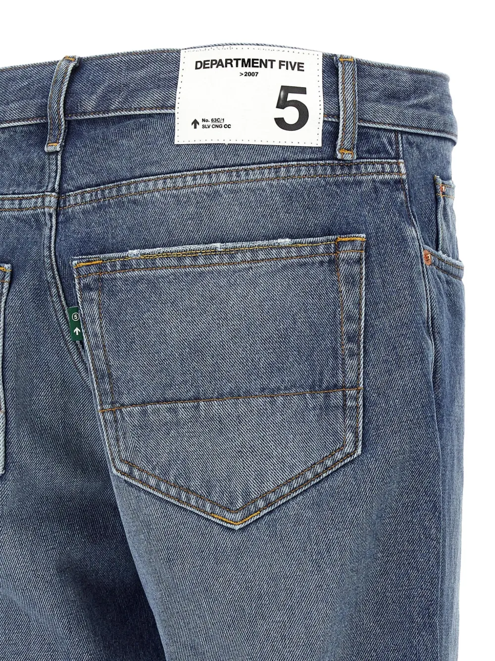 Department Five Used-effect Stonewashed Jeans In Blue