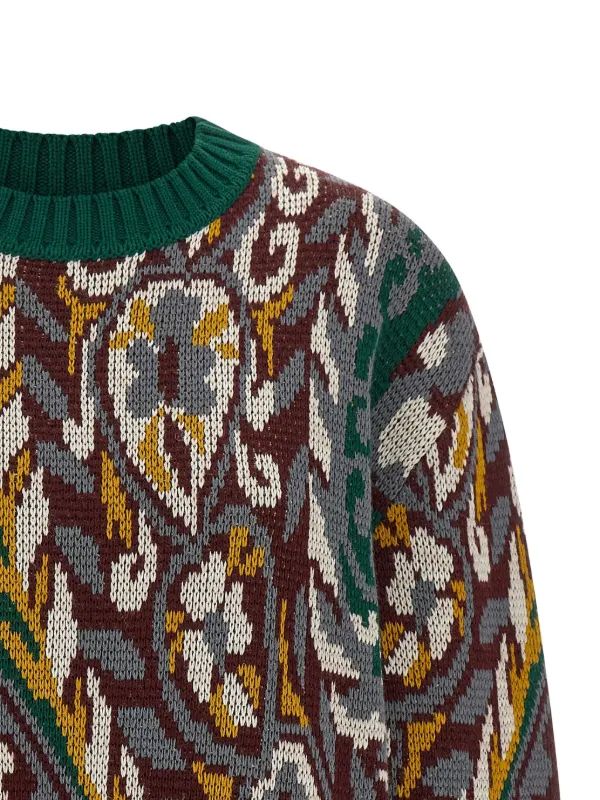 ETRO ペイズリーウールセーター | グリーン | FARFETCH JP