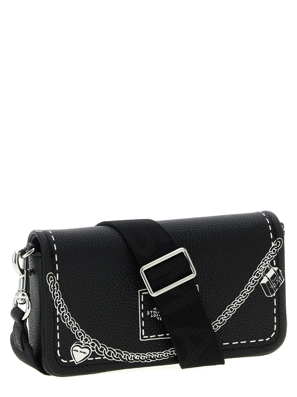 Marc Jacobs Mini Trompe Loeil Cross Body Bag In Black