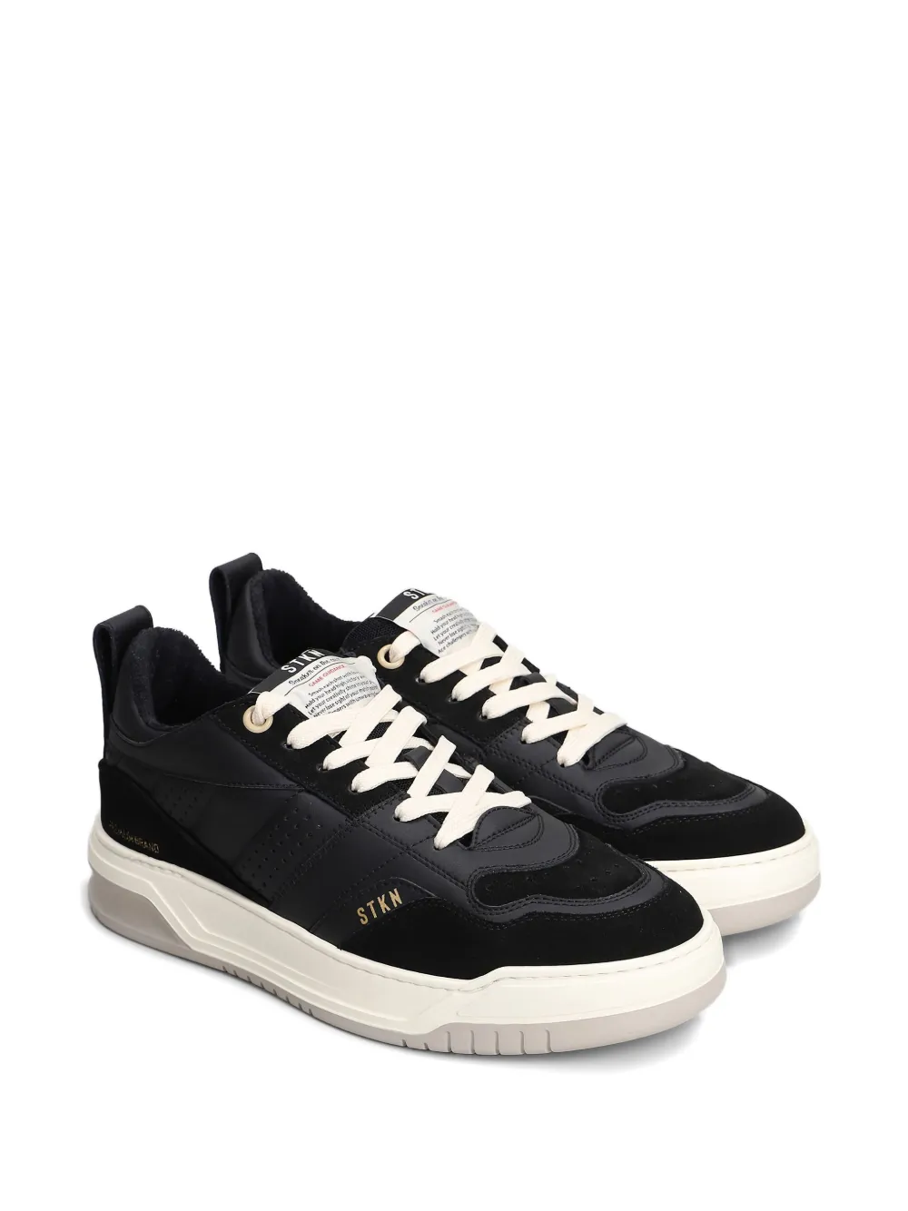 Stkn Skater-u Leather Sneakers In Black