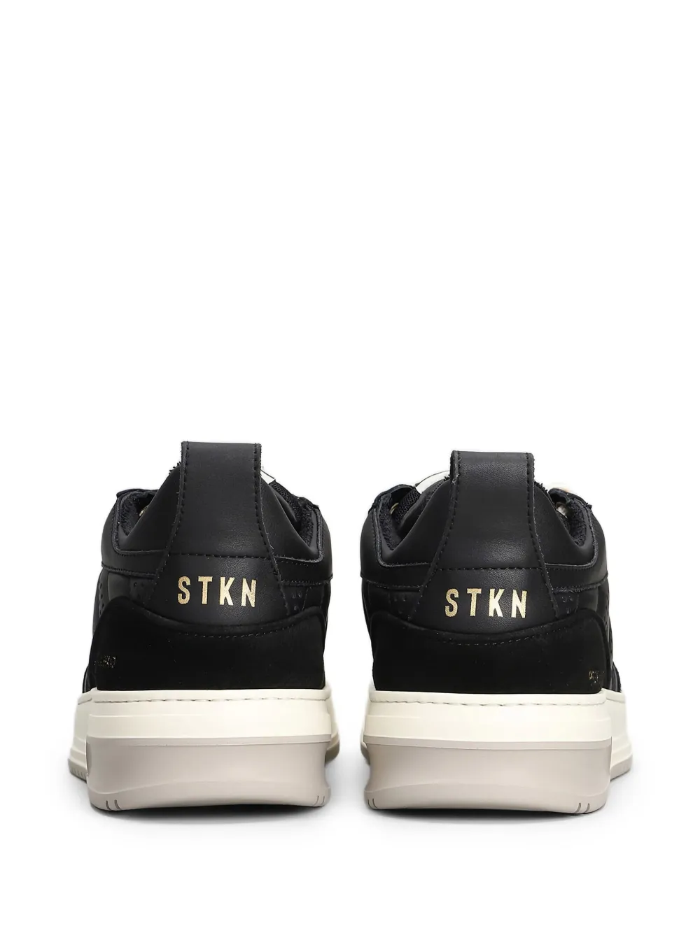 Stkn Skater-u Leather Sneakers In Black