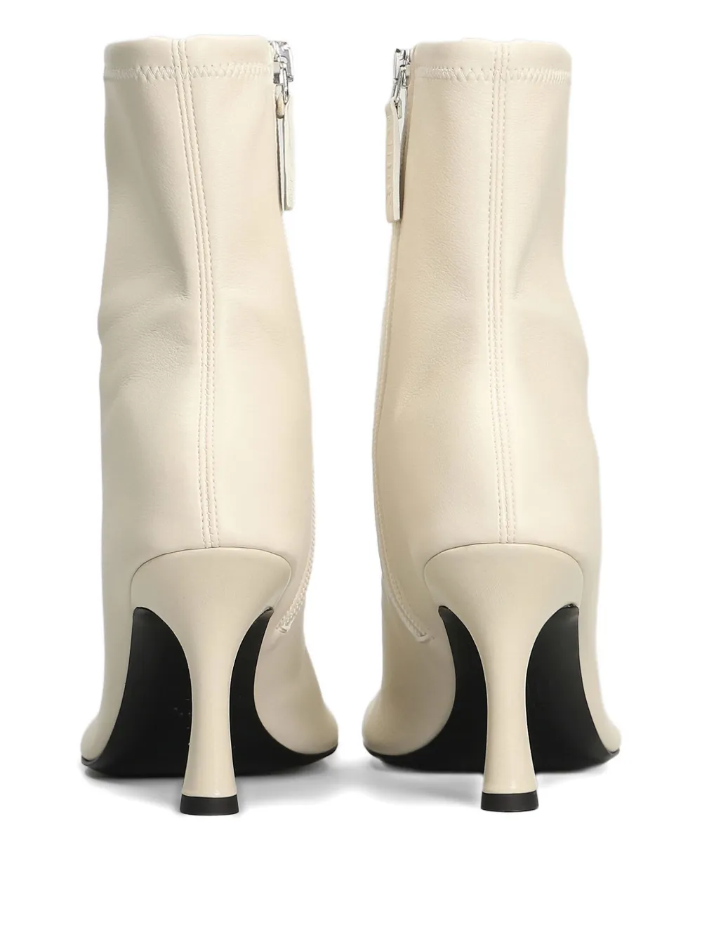 3juin sock-fit leather boots Neutrals