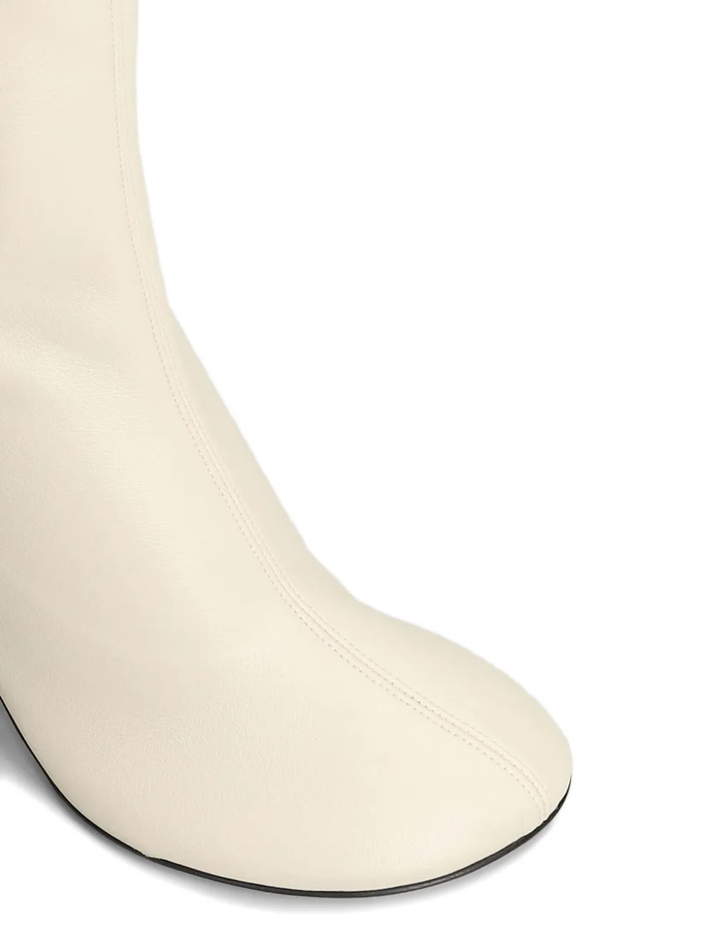 3juin sock-fit leather boots Neutrals
