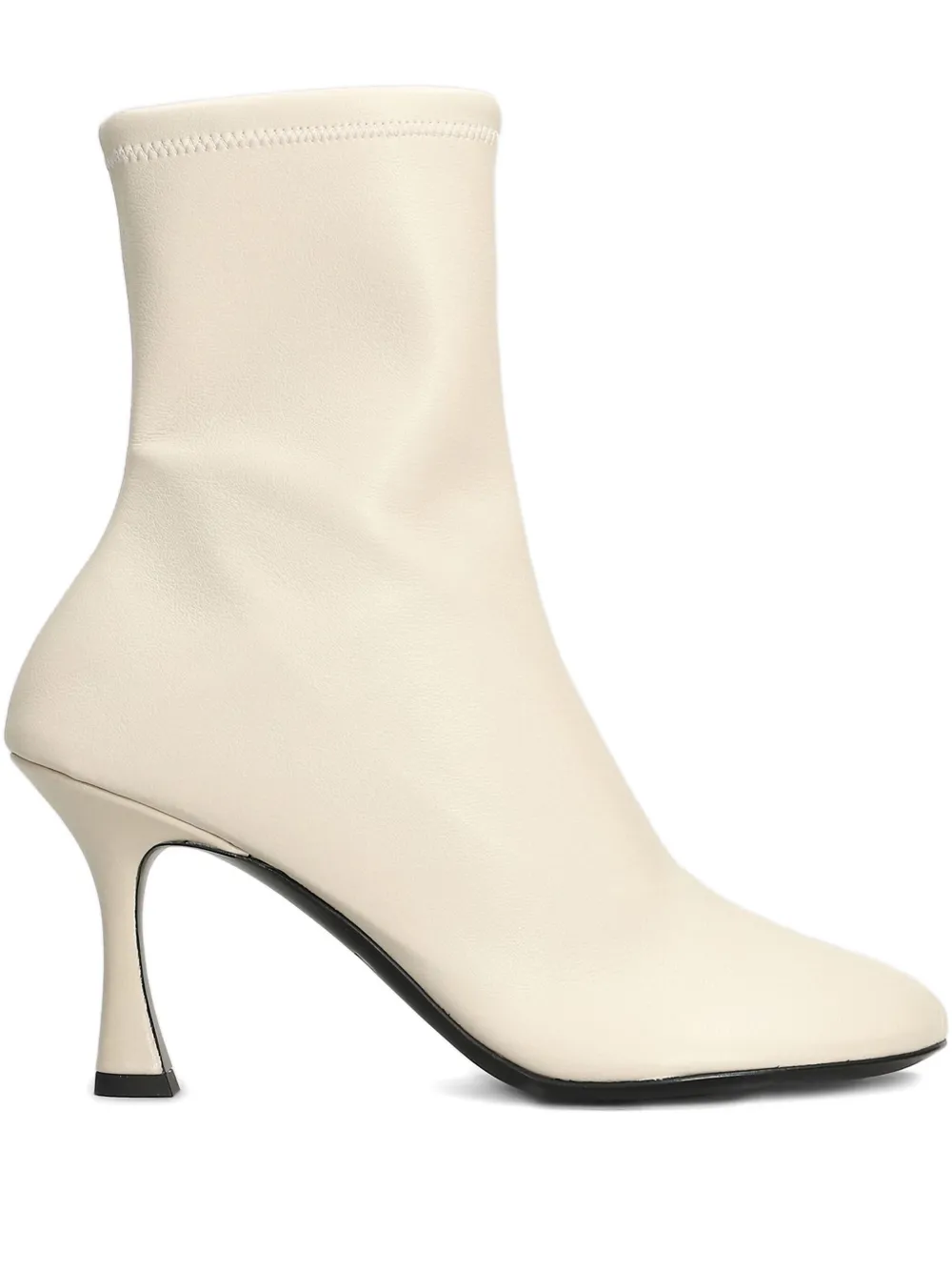 3juin sock-fit leather boots Neutrals