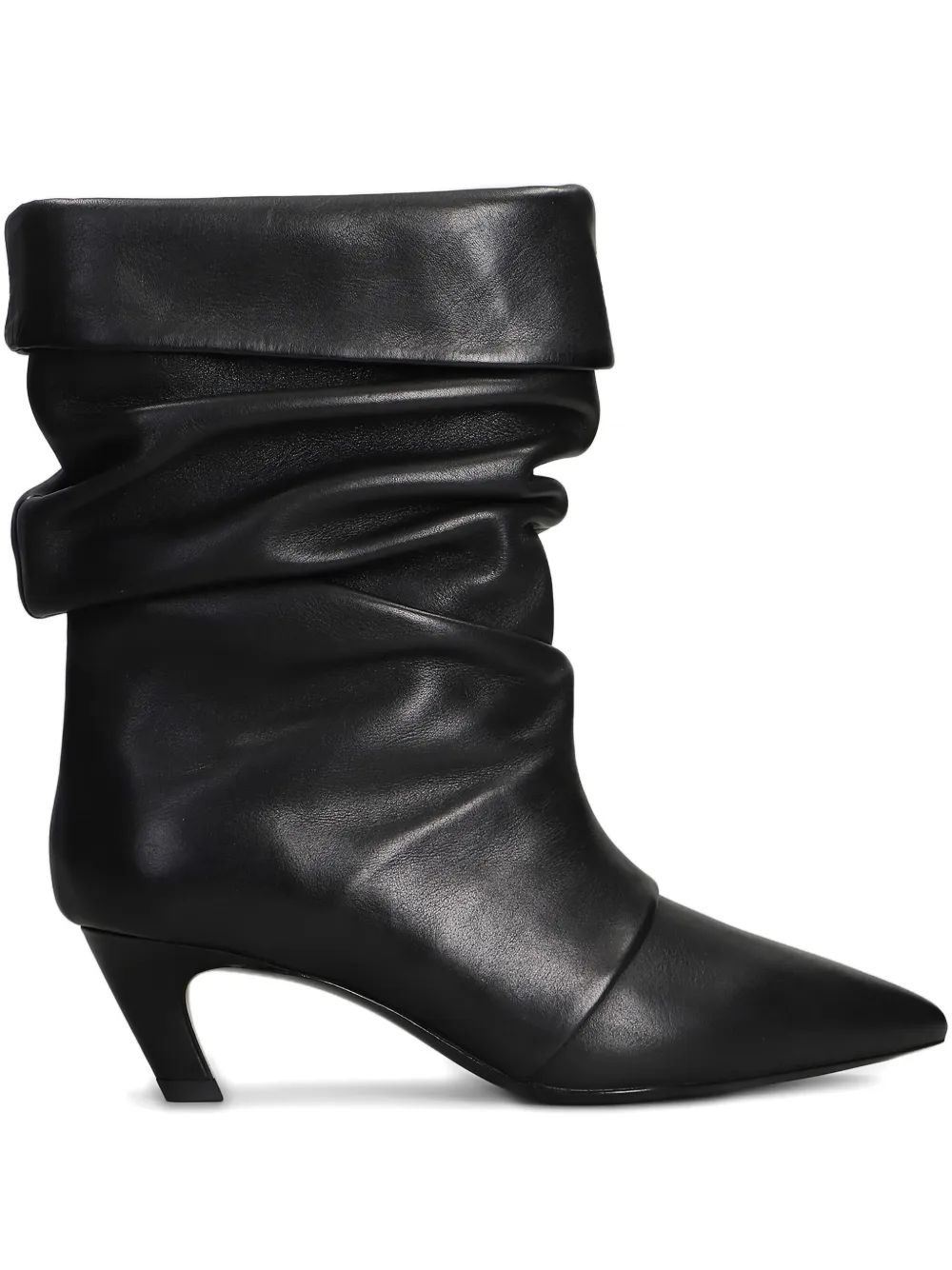 Ash leather boots Black