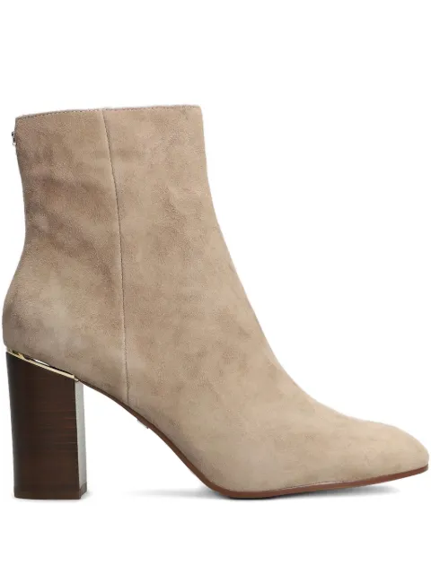 Lola Cruz suede zip-fastening block-heel boots