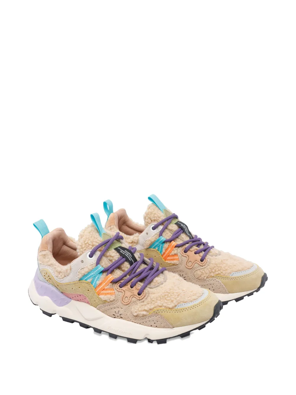FLOWER MONTAIN Yamano 3 sneakers met ronde neus - Beige