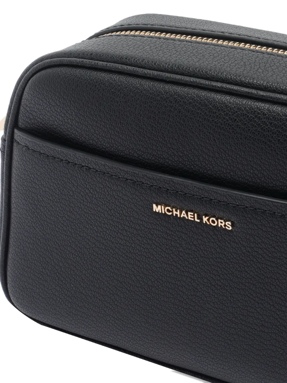 Michael Michael Kors logo-detail zip-closure cross body bag - Zwart