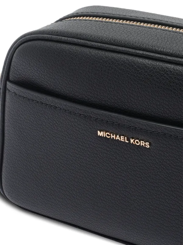 Michael Kors logo-detail zip-closure Cross Body Bag | Black | FARFETCH