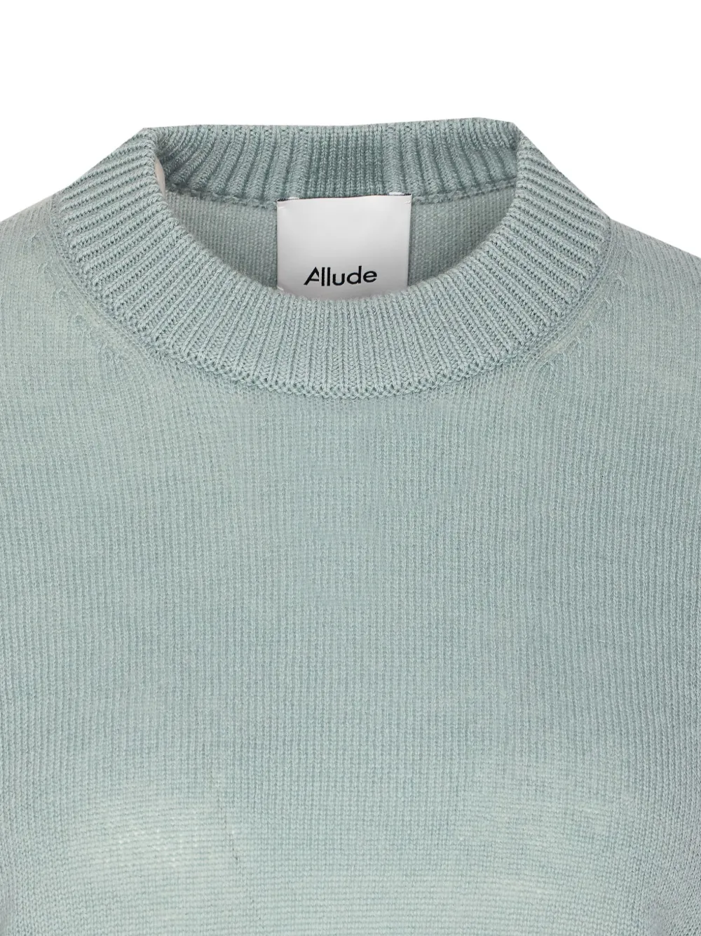 Allude Crew-neck Cashmere Sweater In Blue
