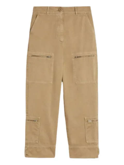 Weekend Max Mara zip-pocket cotton trousers
