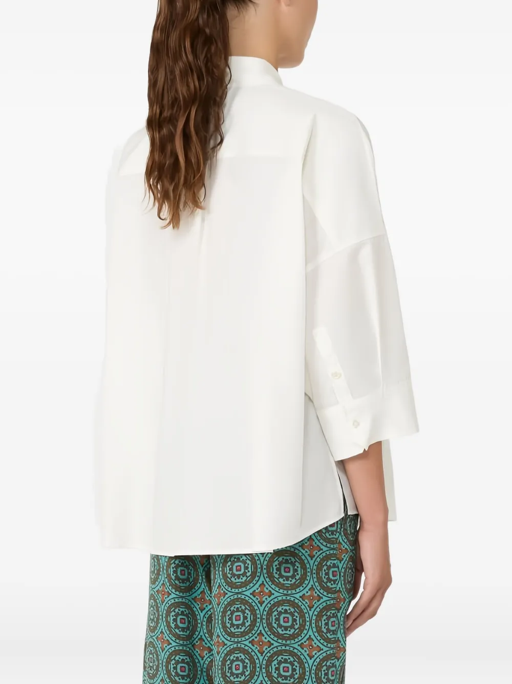 Weekend Max Mara Blouse met cropped mouwen en zak 001