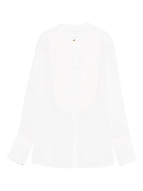 TRAME AUREE pleated-panel shirt