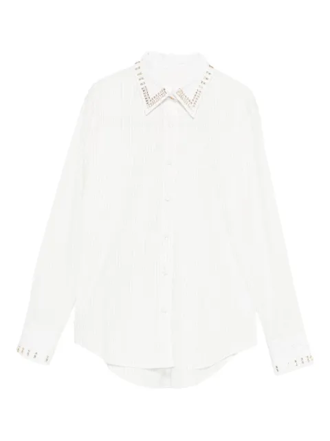 TRAME AUREE embellished striped shirt