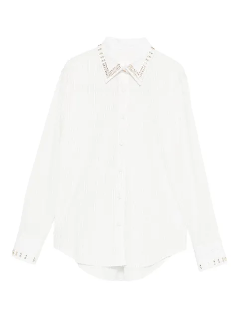 TRAME AUREE embellished striped shirt