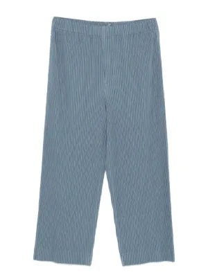 Homme Plissé Issey Miyake ストレートパンツ | ブルー | FARFETCH JP