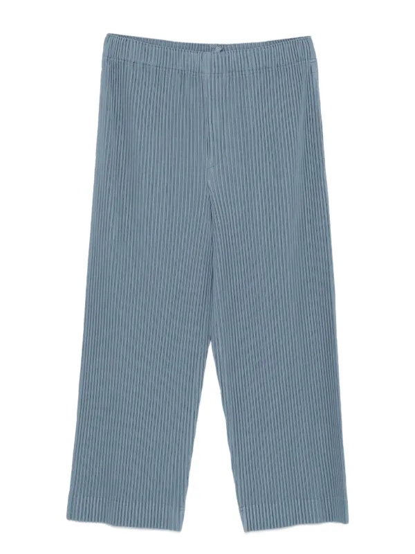 HOMME PLISSE ISSEY MIYAKE プリーツクロップドパンツ Homme Plissé Issey Miyake プリーツ クロップドパンツ | ブルー