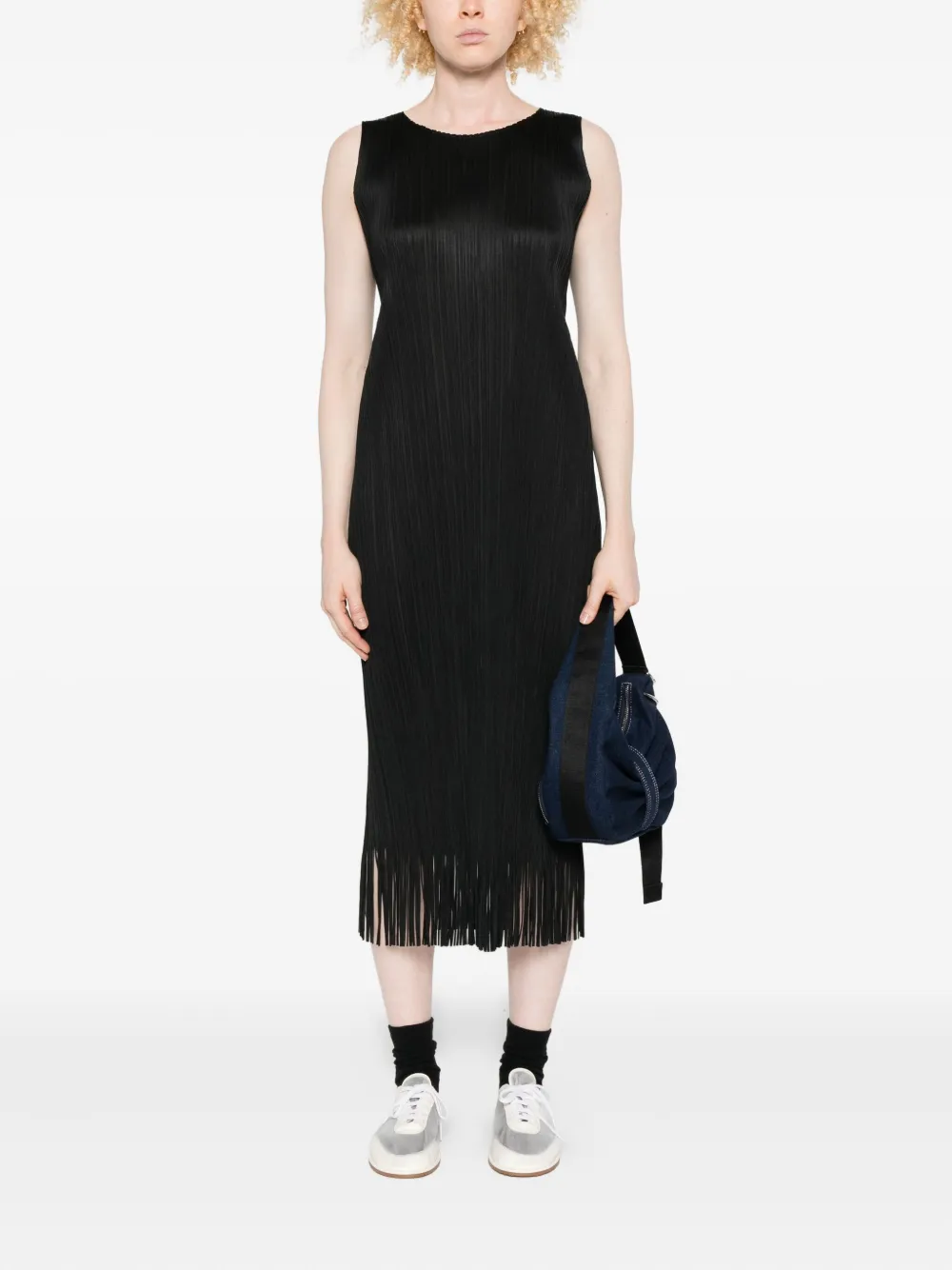 Pleats Please Issey Miyake Wave pleated-fringe midi dress | Day Dresses | Image 2