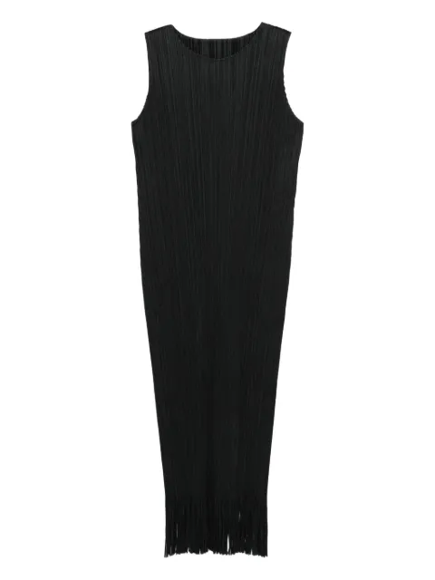 Pleats Please Issey Miyake Wave pleated-fringe midi dress