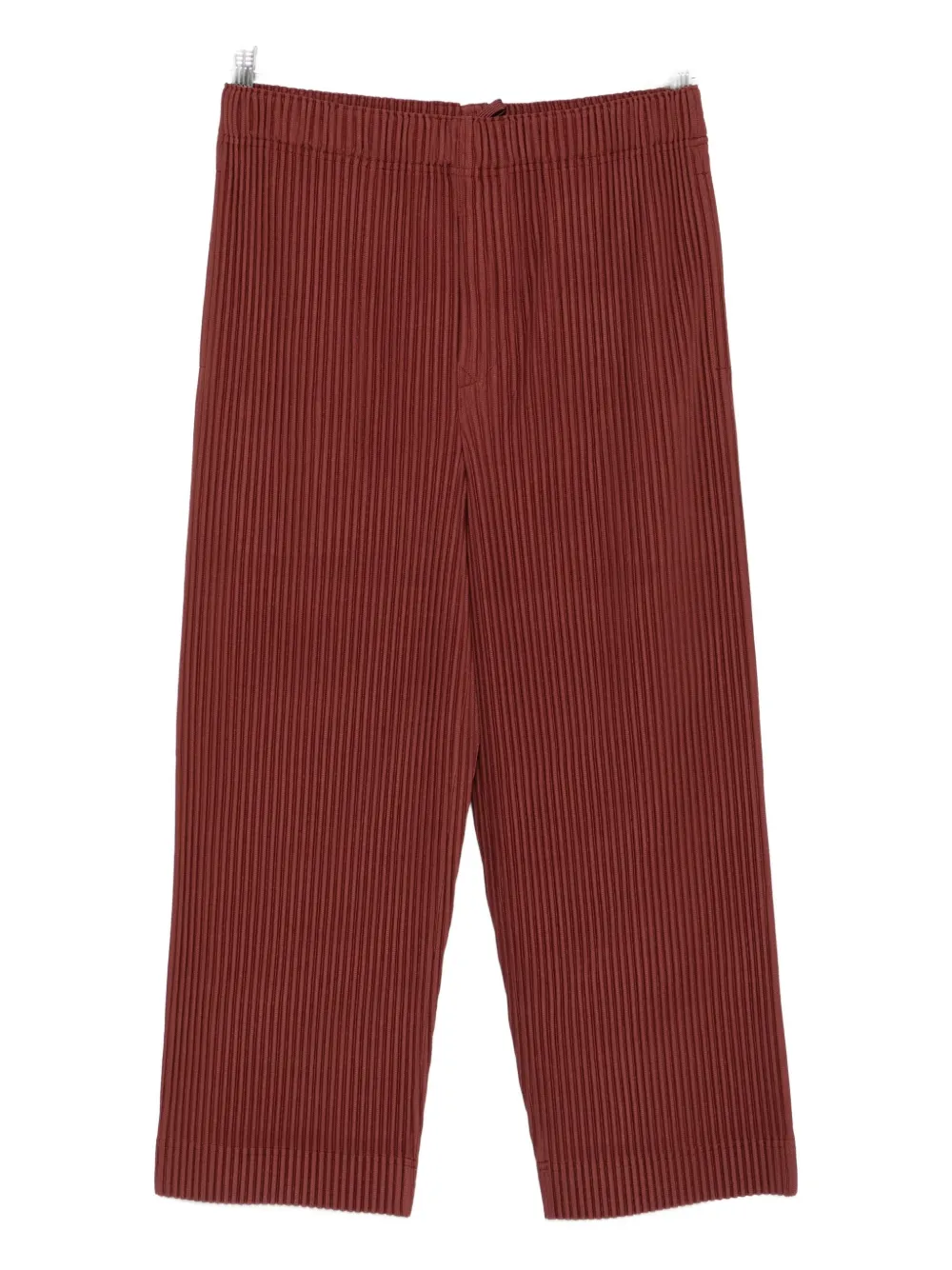 Issey Miyake Homme Plisse'  Men Pleated Trousers In Burgundy
