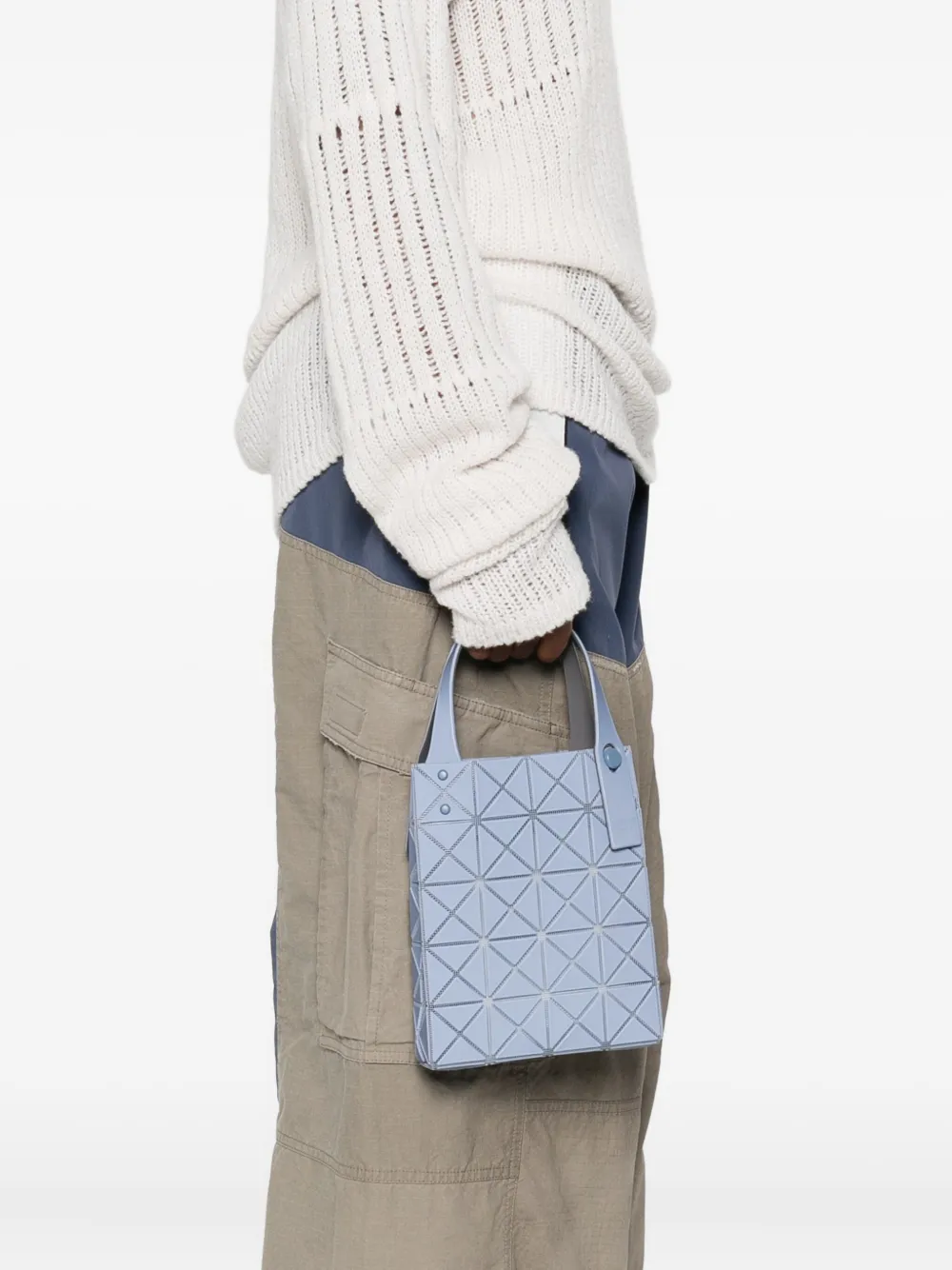 Bao Bao Issey Miyake geometric-pattern tote bag - Blauw