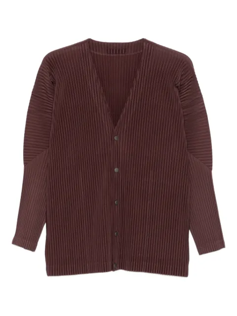 Homme Plissé Issey Miyake pleated button cardigan