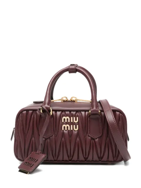 Miu Miu Arcadie logo-plaque tote bag