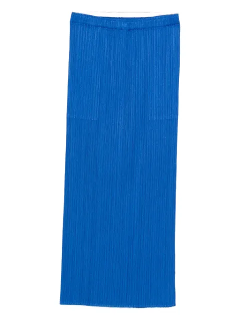 Pleats Please Issey Miyake Monthly Colors: August pleated-pocket midi skirt
