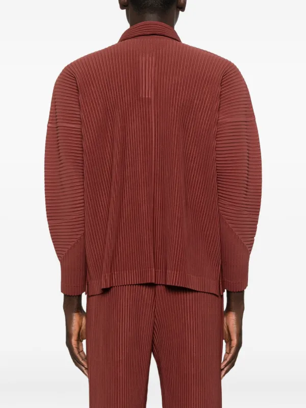 Homme Plissé Issey Miyake プリーツ ロングスリーブポロシャツ