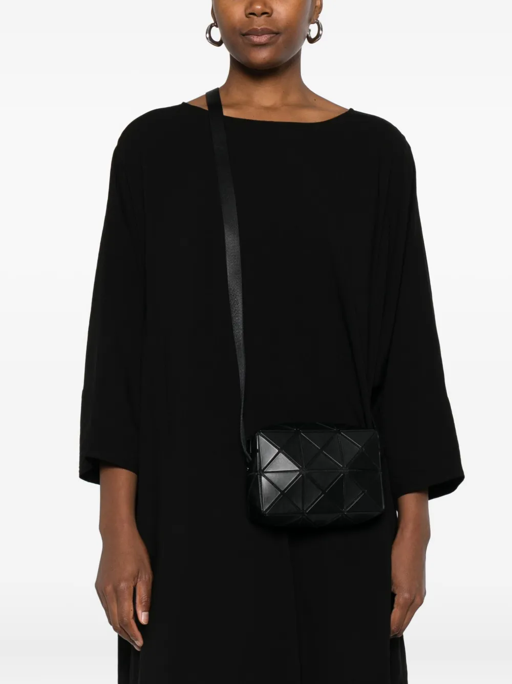 Bao Bao Issey Miyake geometric-pattern shoulder bag - Zwart