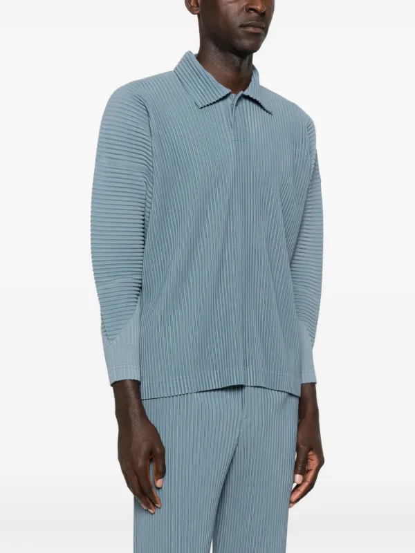 HOMME PLISSÉ ISSEY MIYAKE グレーブルー　ロングTシャツ MONTHLY COLOR JANUARY – ISSEY MIYAKE ONLINE STORE