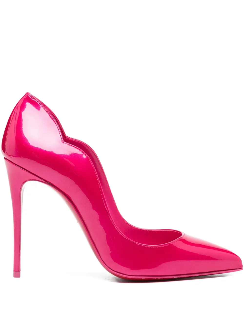 Christian Louboutin 100mm Hot Chick scalloped pumps | Pink | Image 1
