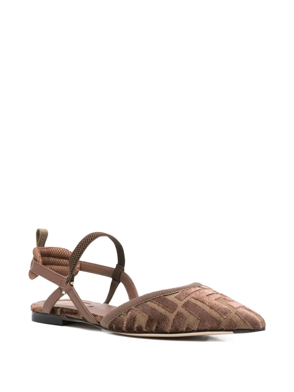 FENDI FF-pattern pointed-toe pumps | Flat Pumps | Image 2
