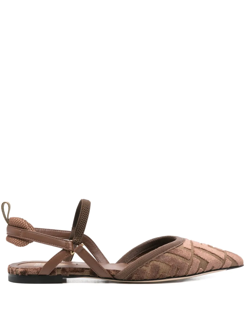FENDI FF-pattern pointed-toe pumps | Neutrals | Image 1