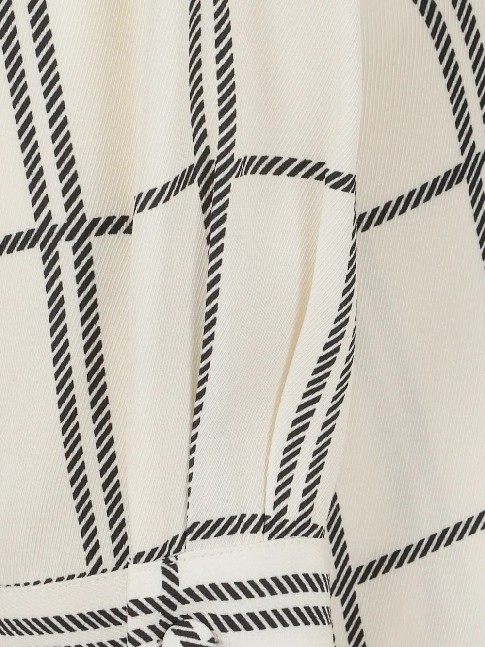 CRIDA Geruite midi-blousejurk Beige