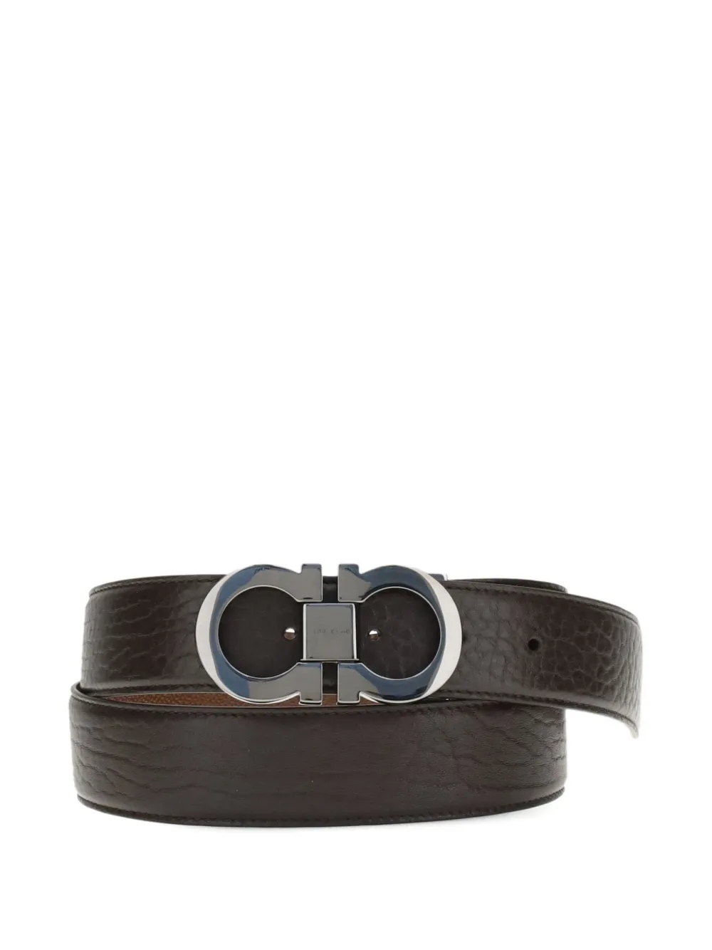 Ferragamo Omkeerbare riem met Gancini-gesp - Bruin