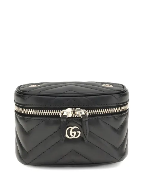 Gucci quilted leather makeup bag