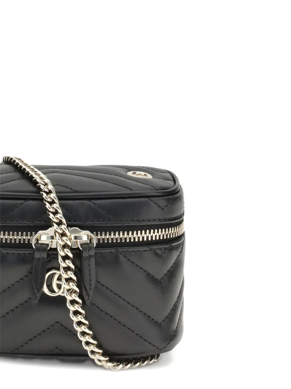 Gucci Women Gg Marmont Beauty Case Nano In Black