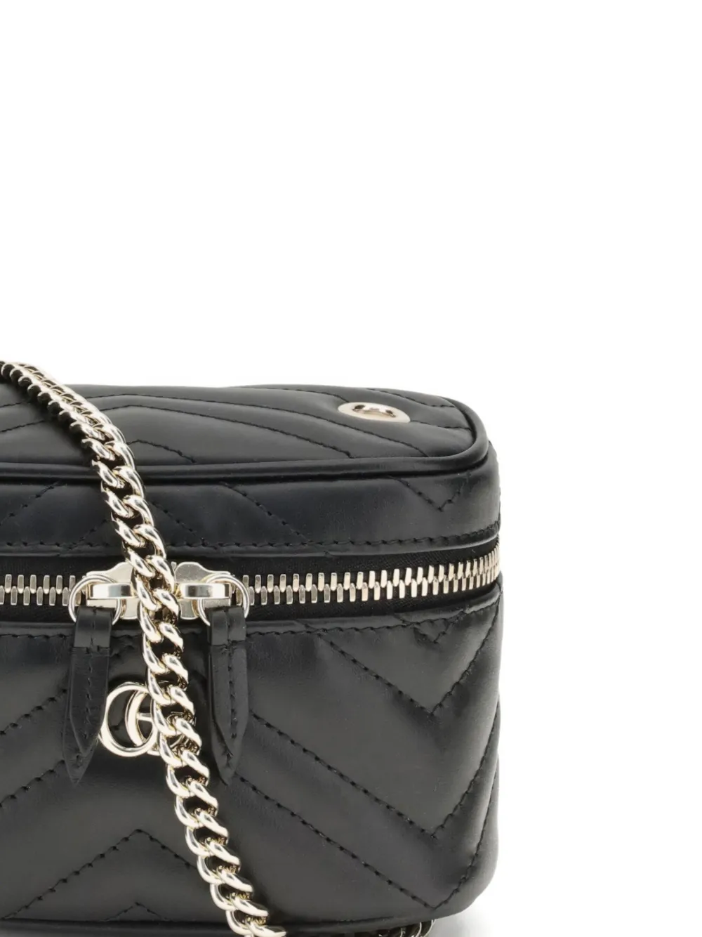 Gucci Women Gg Marmont Beauty Case Nano In Black