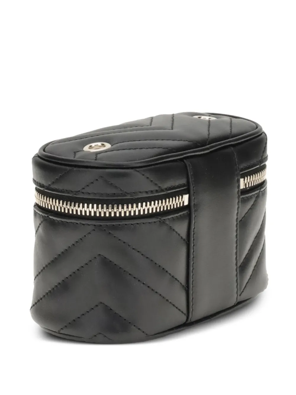  Gucci Quilted Leather Makeup Bag - Black 