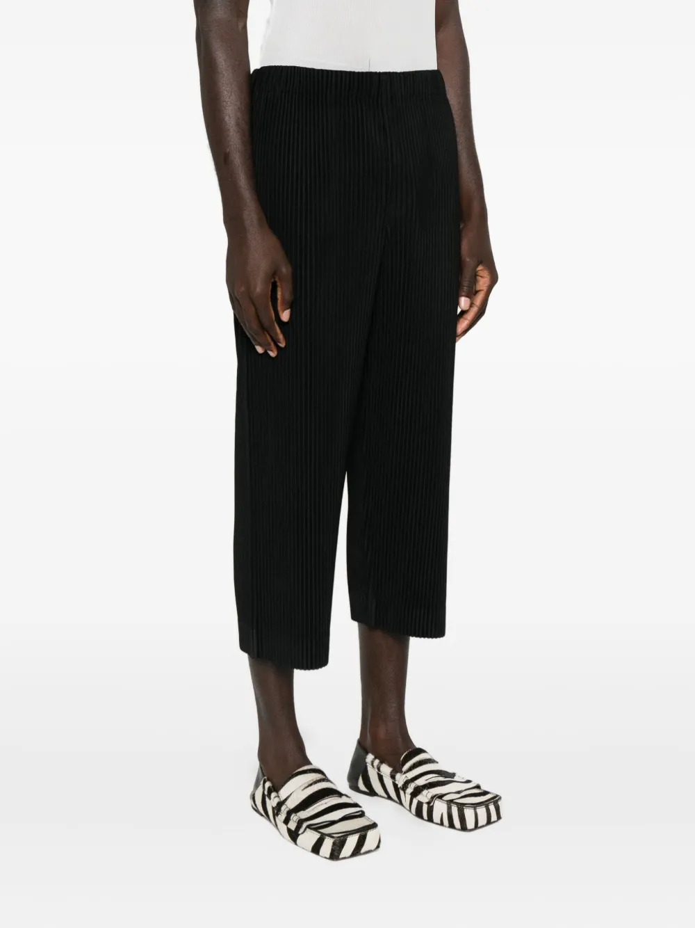 Issey Miyake Homme Plissé  Basics Trousers Clothing In Black