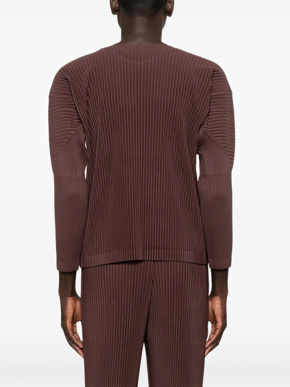 Homme Plissé Issey Miyake Geplooide trui Bruin