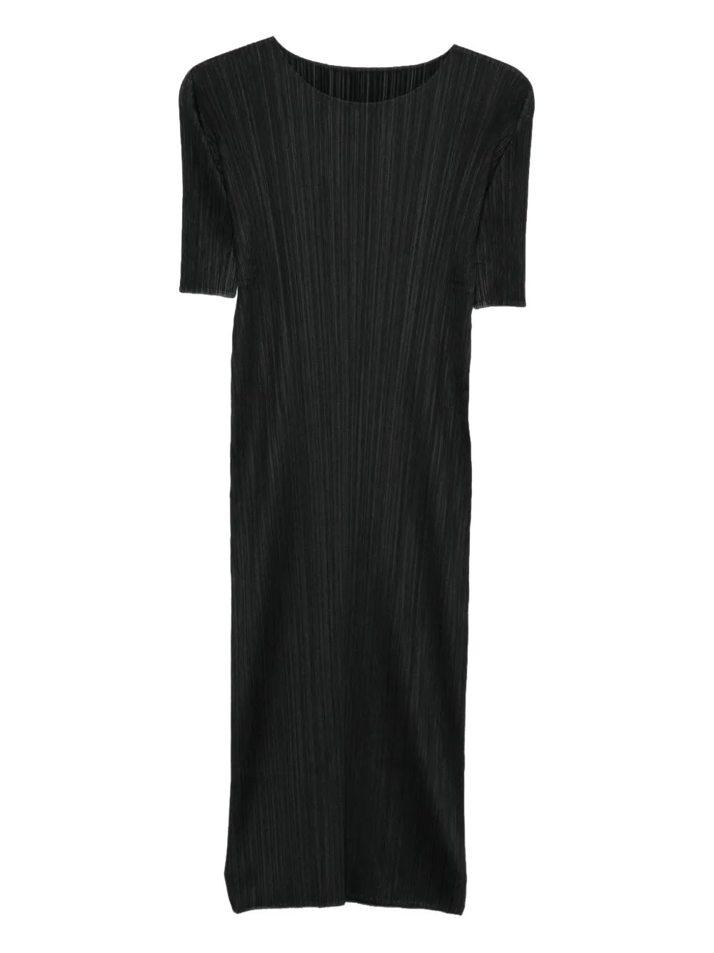 Pleats Please Issey Miyake Monthly Colors: August pleated midi dress | Black | Image 1