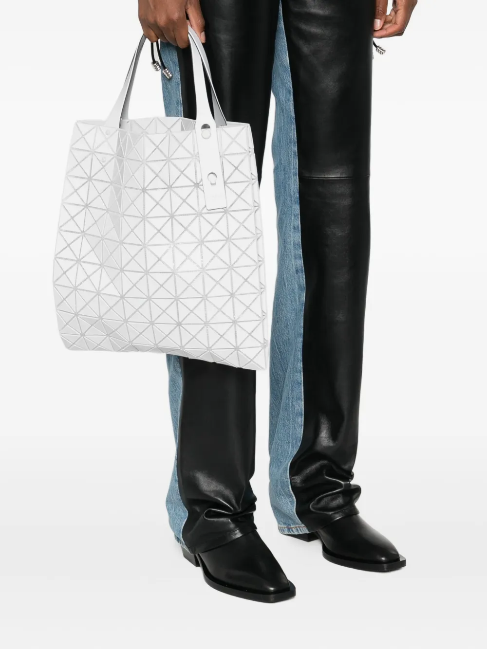 Bao Bao Issey Miyake Prism Plus geometric-pattern tote bag - Grijs