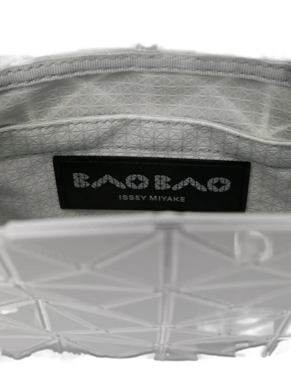 Bao Bao Issey Miyake Geometric-pattern Handbag In Gray