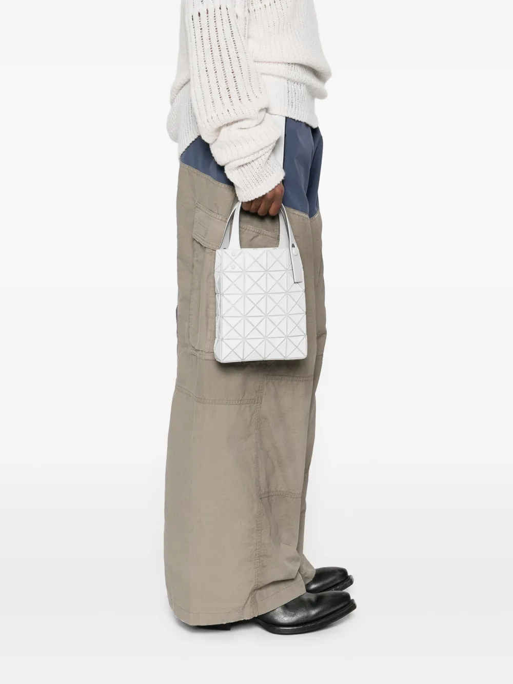Bao Bao Issey Miyake geometric-pattern handbag - Grijs